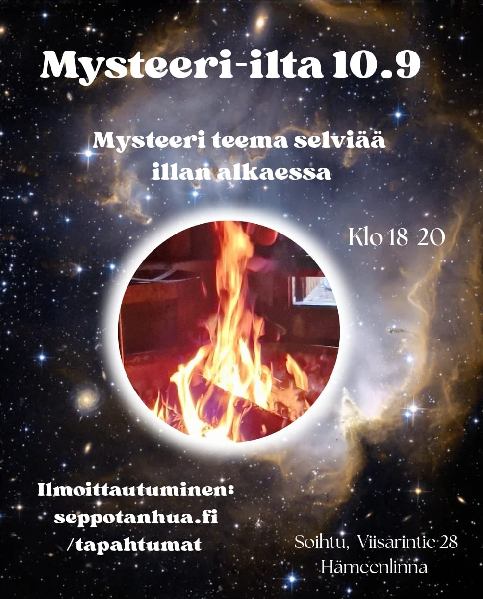 Sepon ja Vivin MYSTEERI-ILTA to 10.9 Hämeenlinna: Teema selviää illan alkaessa