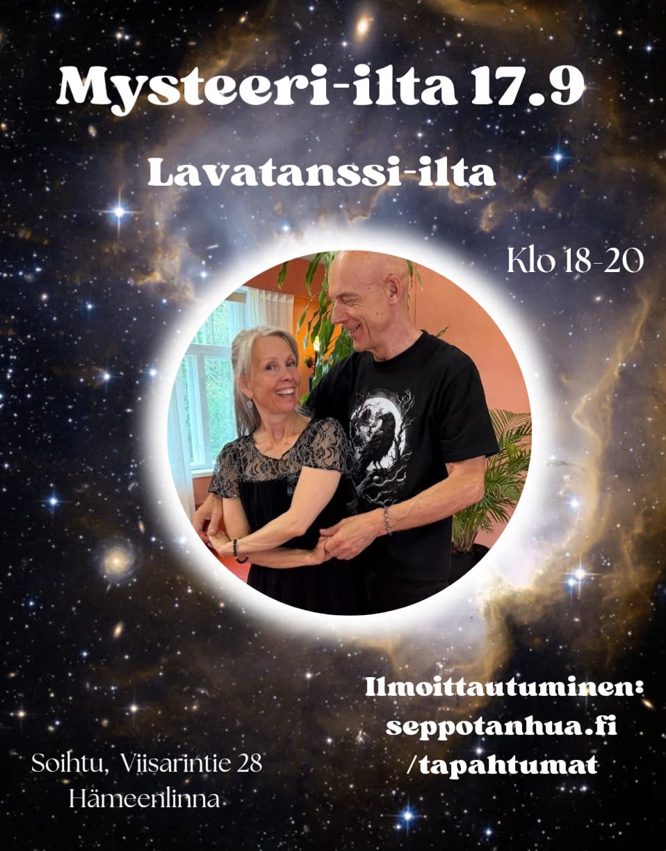 Sepon ja Vivin MYSTEERI-ILTA to 17.9 Hämeenlinna: Lavatanssi-ilta