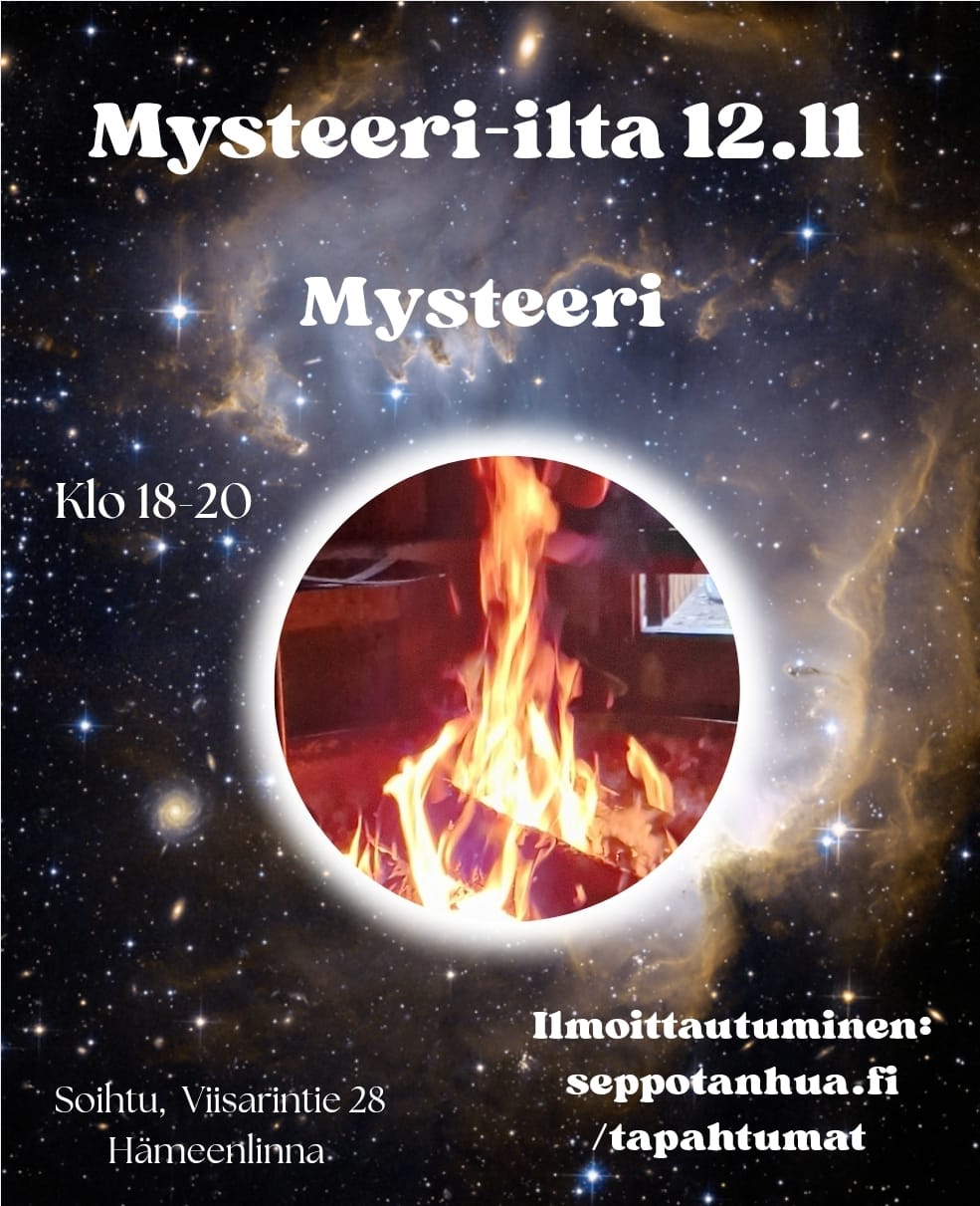 MYSTEERI-ILTA to 12.11 Hämeenlinna: Mysteeri- ilta